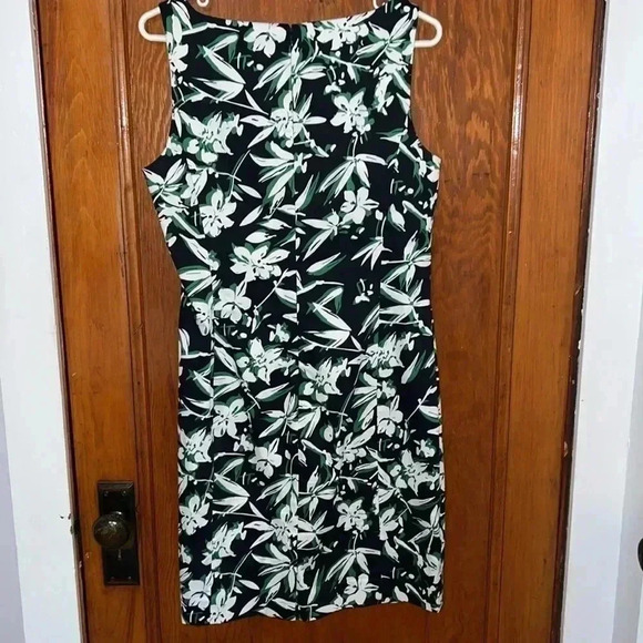 Chaps Est 1978 Floral Tropical A-line Knee Length Dress C5 - Picture 2 of 6